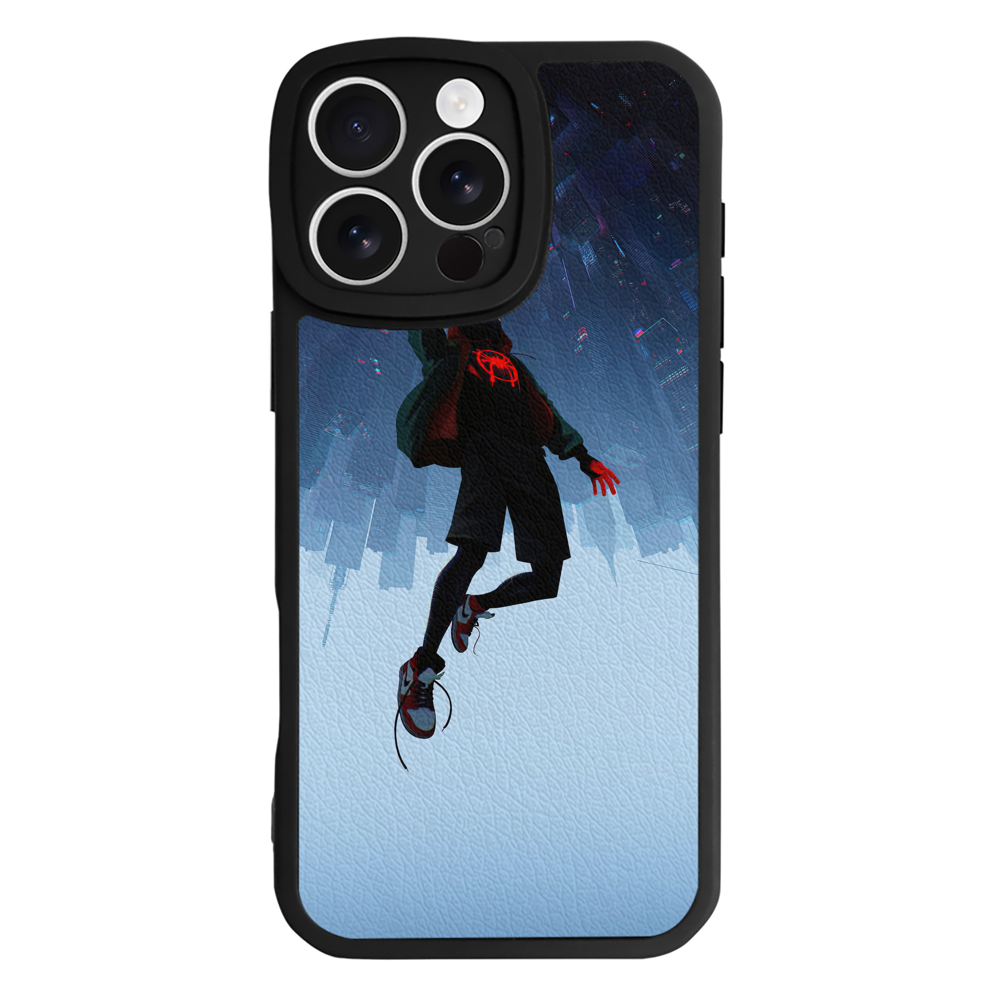 Spider Man スパイダーマン 【iPhone 16シリーズ対応】シリコンスマホケース（レザー調） 材質：シリコン
